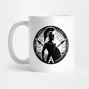 Achilles silhouette for mythology lovers Mug